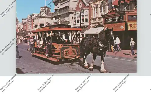 DISNEY - DISNEYWORLD, Horse-Drawn Street-Car, Pferdebahn, # 