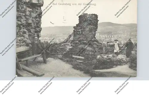 5300 BONN - BAD GODESBERG, Blick vom der Godesburg, 1912