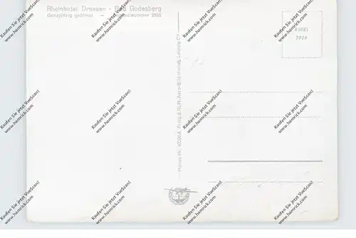 5300 BONN - BAD GODESBERG, Hotel Dreesen und Umgebung, NS-Beflaggung