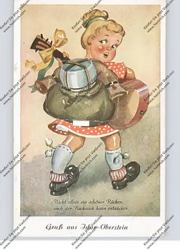 6580 IDAR - OBERSTEIN, Rucksack-Leporello, 1953, komplett