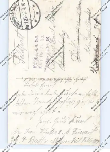 F 57590 CRAINCOURT / KRANHOFEN, 1.Weltkrieg, Zerstörte Kirche, 1917, deutsche Feldpost