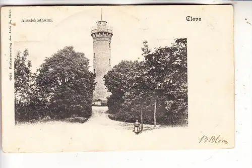 4190 KLEVE, Aussichtsturm, ca. 1905, ungeteilte Rückseite