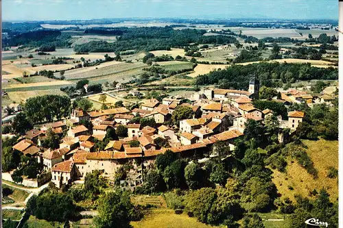 F 01800 PEROUGES, Vue airienne, CPSM, CIM-Macon