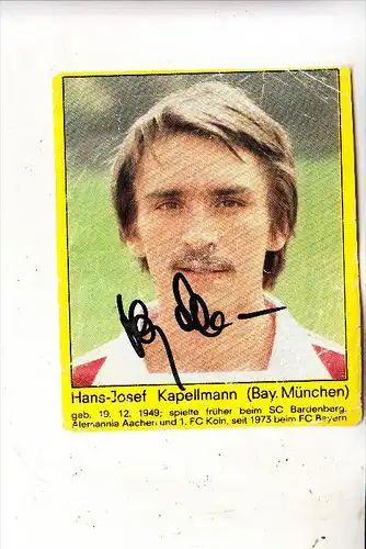 SPORT - FUSSBALL - BAYERN MÜNCHEN - HANS-JOSEF KAPELLMANN, Autogramm, Zeitungsausschnitt