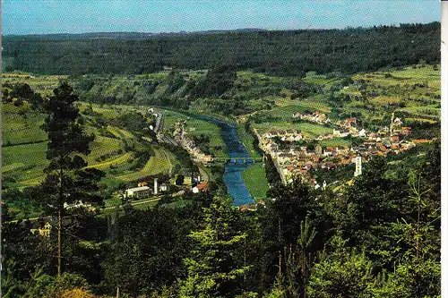 5526 BOLLENDORF, Panoramaansicht, Deutsch-Luxemburger Grenze