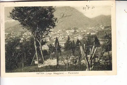I 28921 VERBANIA - INTRA, Lago Maggiore, Panorama, 1931