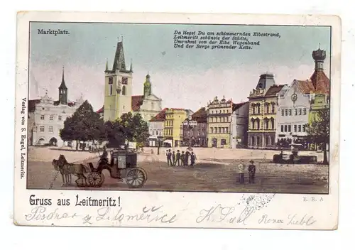 BÖHMEN & MÄHREN - LEITMERITZ / LITOMERICE, Marktplatz, 1900
