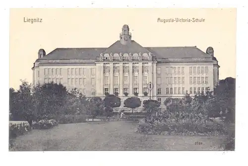 NIEDERSCHLESIEN - LIEGNITZ / LEGNICA, Auguste-Victoria-Schule, sehr gute Erhaltung