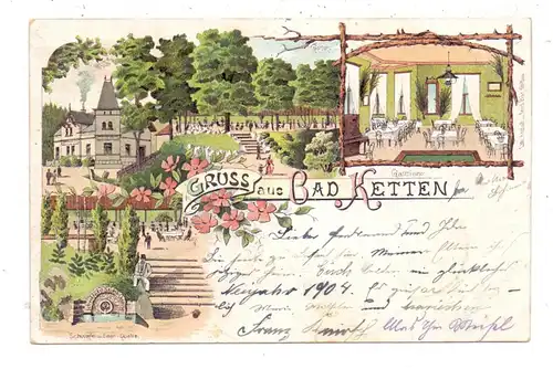 BÖHMEN & MÄHREN - BAD KETTEN / CHOTYNE, Lithographie, Gruss aus...