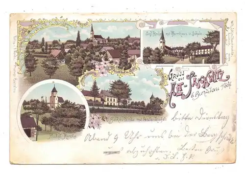 NIEDER - SCHLESIEN - BRESLAU / WROCLAW - ALT-SÄSCHWITZ, Lithographie 1899