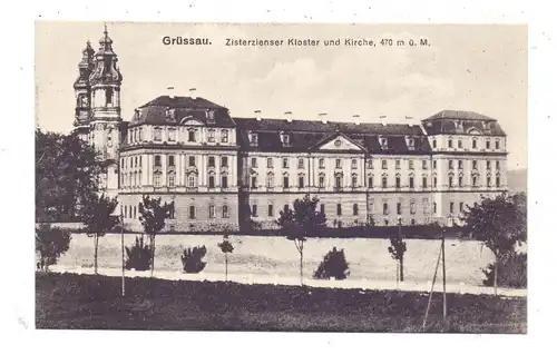 NIEDER-SCHLESIEN - LANDESHUT-GRÜSSAU / KRZESZOW, Zisterzienser Kloster und Kirche