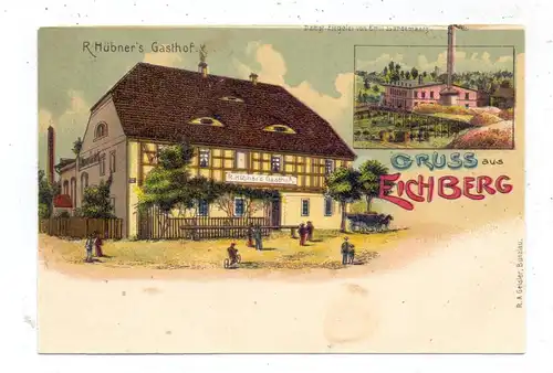 NIEDER-SCHLESIEN - EICHBERG / DABROWA BOLESLAWIECKA, Lithographie, Hübner's Gasthof, Dampf-Ziegelei