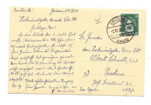 NIEDER-SCHLESIEN - GRÜSSAU / KRZESZOW, Gesamtansicht, 1928