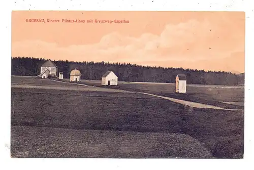 NIEDER-SCHLESIEN - GRÜSSAU / KRZESZOW, Kloster, Pilatus-Haus mit Kreuzweg-Kapellen