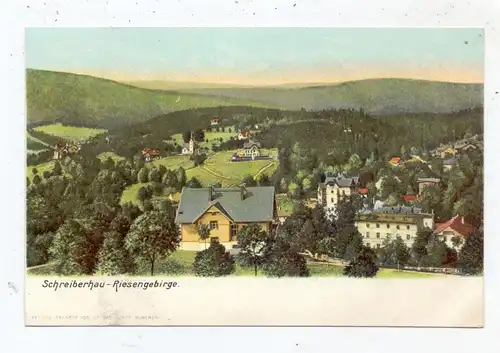 NIEDER-SCHLESIEN - SCHREIBERHAU / SZKLARSKA POREBA, Ortsansicht, ca. 1905