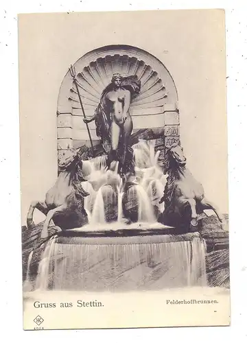 POMMERN - STETTIN / SZCZECIN, Felderhoffbrunnen, ca. 1905