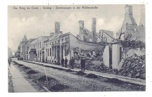OSTPREUSSEN - GOLDAP, 1.Weltkrieg, Zerstörungen in der Mühlenstrasse