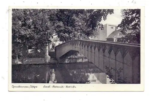 OSTPREUSSEN - GUMBINNEN / GUSSEW, Karl-Brandt-Brücke, an den KDF-Dampfer Wilhelm Gustloff gerichtet