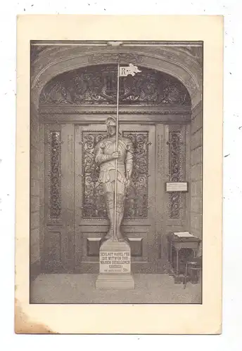 BÖHMEN & MÄHREN - REICHENBERG / LIBEREC, Wimpelmann des Rathauses, Eckfleck