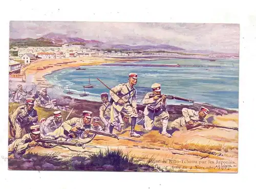 DEUTSCHE KOLONIEN - KIAUTSCHOU - TSINGTAU, Angriff japanischer Truppen 1914