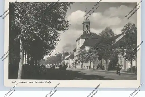 OSTPREUSSEN - TILSIT / SOWETSK, Rathaus und Deutsche Strasse, 1941