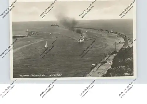 POMMERN - SWINEMÜNDE / SWINOUJSCIE, Hafeneinfahrt