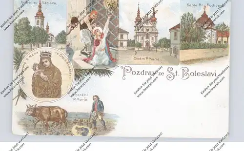 CZ 25001 STARA BOLESLAV / ALT BUNZLAU, Lithographie 6 Ansichten