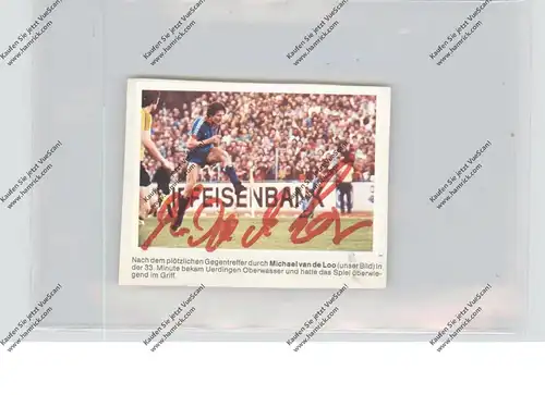 FUSSBALL - BAYER UERDINGEN - MICHAEL VAN DE LOO, Spielszene, Autogramm