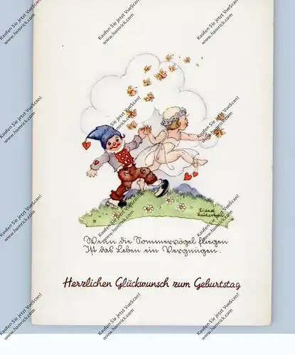 KINDER - Elfe mit Zwerg, Künstlerin Liesel Lauterborn