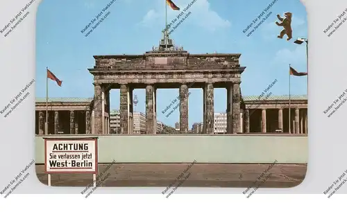 1000 BERLIN, Brandenburger Tor, Grenze