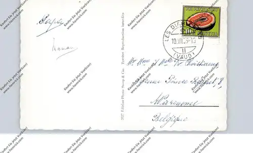 CH 1865 ORMONT-DESSUS-LES DIABLERETS, 1959, Pro Patria Frankatur