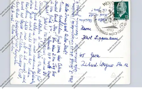 MOTORRAD-SPORT - Sonderstempel MOTO-CROSS-RENNEN Wolgast 1970
