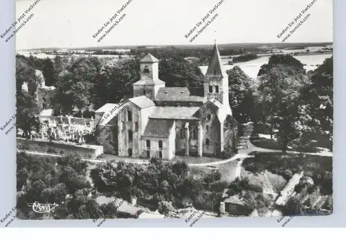 F 21400 CHATILLON SUR SEINE, Eglise St. Vorles, vue airienne, CIM-Macon, 1962