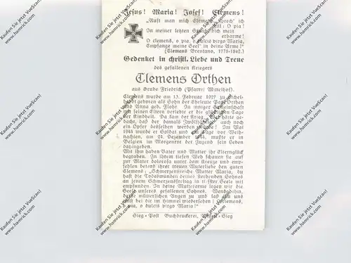 5248 WISSEN - MITTELHOF - GRUBE FRIEDRICH, Totenzettel Clemens Orthen, 1927 - 1944