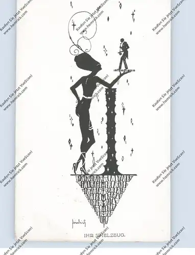 KÜNSTLER - ARTIST - LEO PERNITSCH, Art Deco, "IHR SPIELZEUG"
