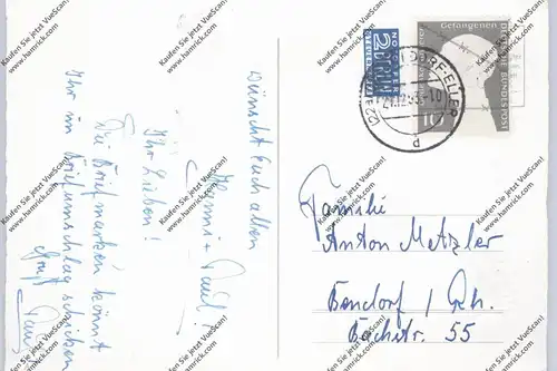 BUND - 1953, Michel 165 Kriegsgefangene, AK  von Düsseldorf nach Bendorf