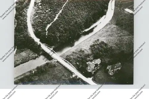 5204 LOHMAR, Aggerbrücke, Luftaufnahme 1929, Photo 8,3 x 8,8 cm
