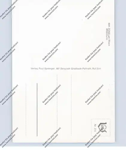 4047 DORMAGEN - ZONS, Rheinturm