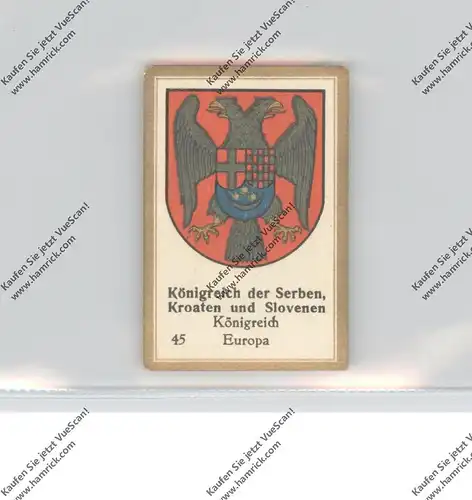 SERBIA / SERBIEN, Staatswappen, Abdullah Sammelbild