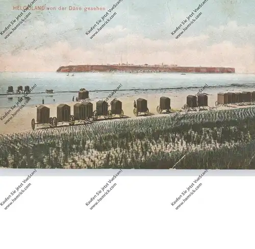 2192 HELGOLAND, Blick von der Düne, 1922, Nebenstempel Schiffspost Dampfer "Prinzessin Heinrich", Druckstelle