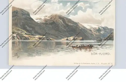 N 5750 HARDANGER, Soer Fjord, Künstler-Karte 1898