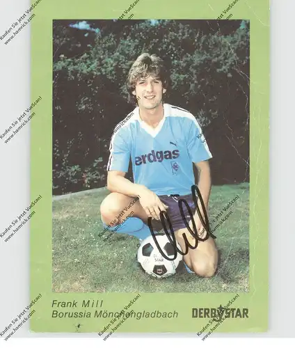 FUSSBALL - BORUSSIA MÖNCHENGLADBACH - FRANK MILL, rücks. Klebereste