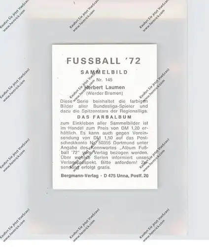 FUSSBALL - WERDER BREMEN - HEBERT LAUMEN, Autogramm