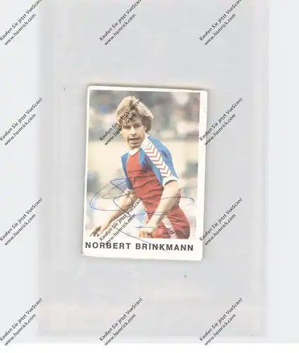 FUSSBALL - BAYER UERDINGEN - NORBERT BRINKMANN, Autogramm