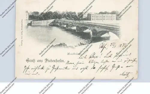 F 57100 THIONVILLE / DIEDENHOFEN, Moselbrücke, 1897
