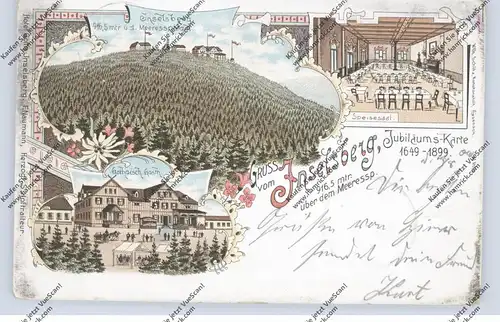 0-5803 FRIEDRICHRODA, Gruss vom Inselsberg, Jubiläums-Karte 1899