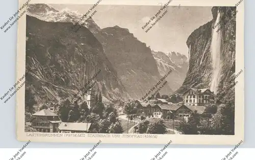 CH 3822 LAUTERBRUNNEN BE, Staubach und Jungfrau