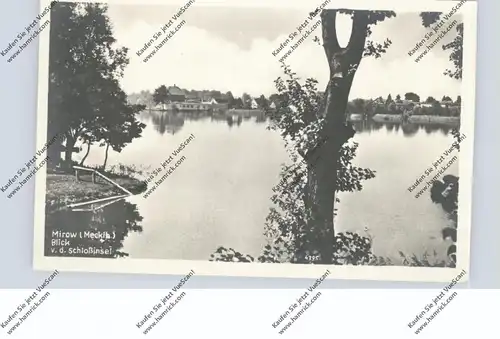 0-2083 MIROW, Blick von der Schloßinsel