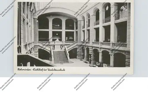 3450 HOLZMINDEN, Lichthof der Staatsbauschule, 1943