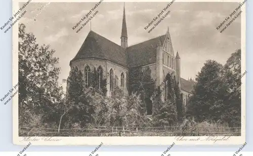 0-1301 CHORIN, Kloster, Chor mit Nordgiebel, Bahnpost 1934
